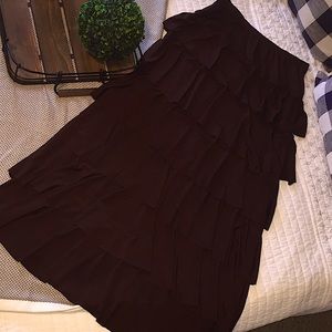 Nuggles chocolate 6 tier layering skirt